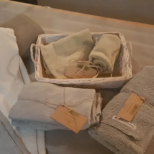 linge bio pour les messages de la tête