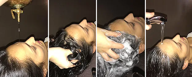 Déroulé d'un massage Shiro D Sens, soins massages capillaires aux huiles chaudes à Vallet près de Nantes
