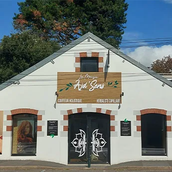 Enseigne salon de coiffure bio AJD'Sens à Nantes